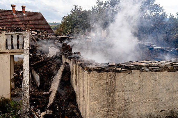 Professional Fire Damage Removal technician working in Marlton, NJ